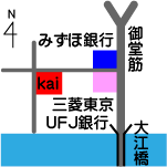 Kai本店 醸すの地図