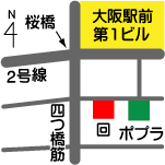 鉄板焼&ワイン 回 梅田店の地図