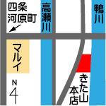 京料理 きた山 本店の地図