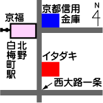 洋食の店 イタダキの地図